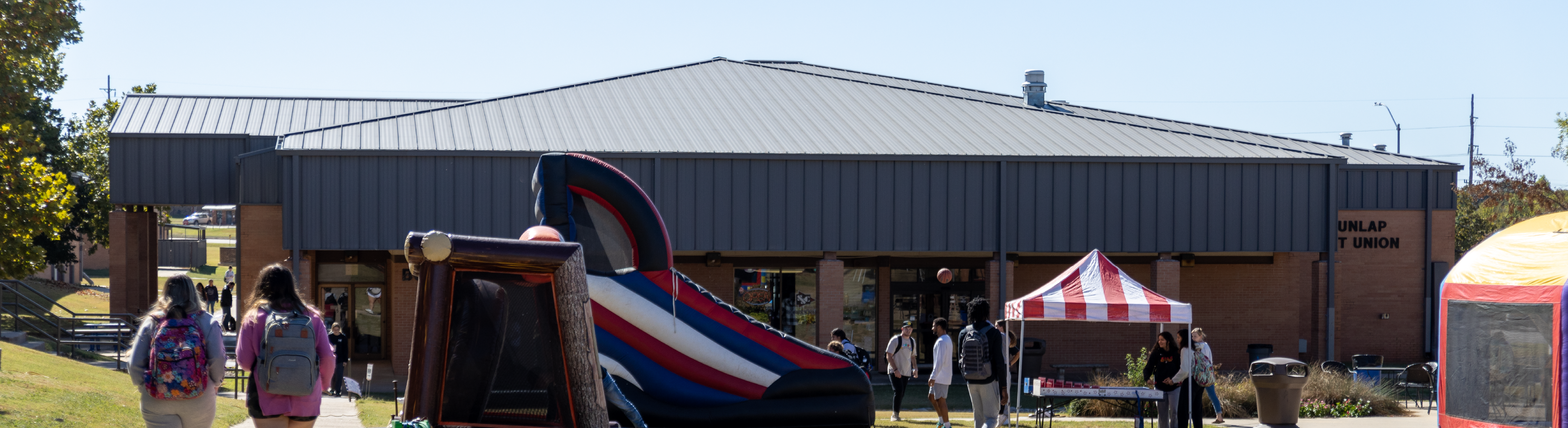 Students engaged in various games during Fair Day at SSC.