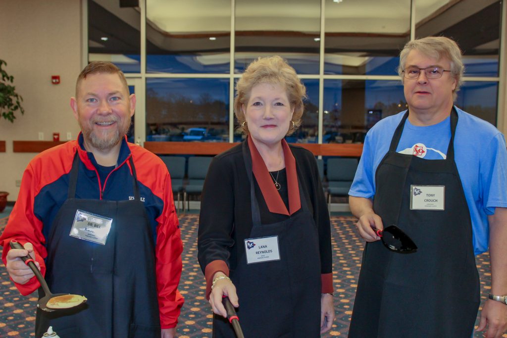 SSC Vice President for Student Affairs Bill Knowles, President Lana Reynolds and Vice President for Fiscal Affairs Tony Crouch 