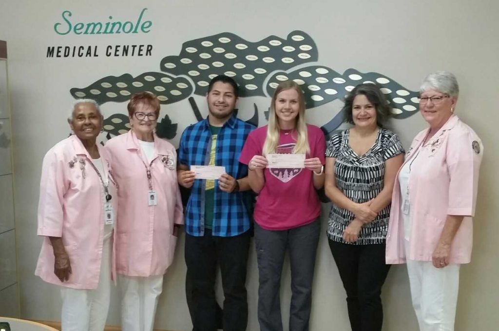 Pictured (left to right) are: Mentora Hood, Pat Atyia, SSC Nursing Student Francisco Bustos-Hernandez, SSC Nursing Student Alex Dickson, SSC Nursing Division Chair Valarie Watts and Sharon Post.