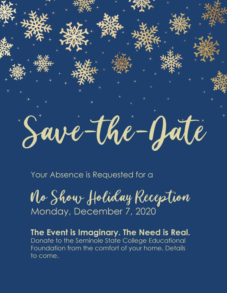 Holiday event flyer
