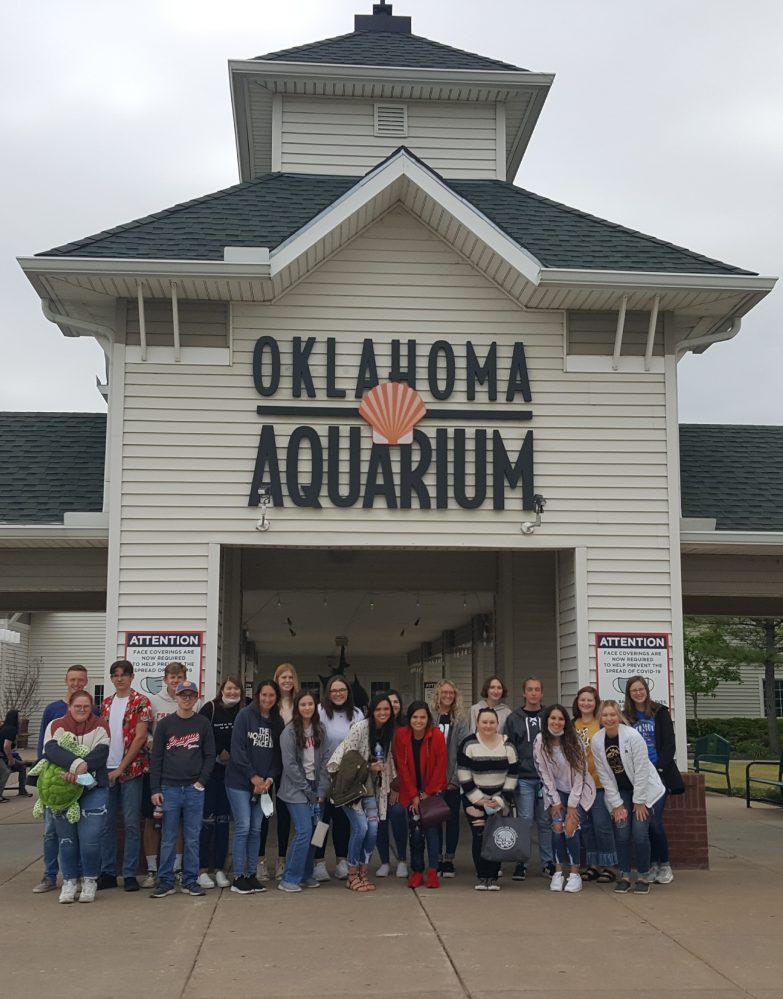 The SSC Business and Industry program recently held a trip to the Oklahoma Aquarium in Jenks for high school seniors participating in the SSC/BancFirst Student Bank Board program.