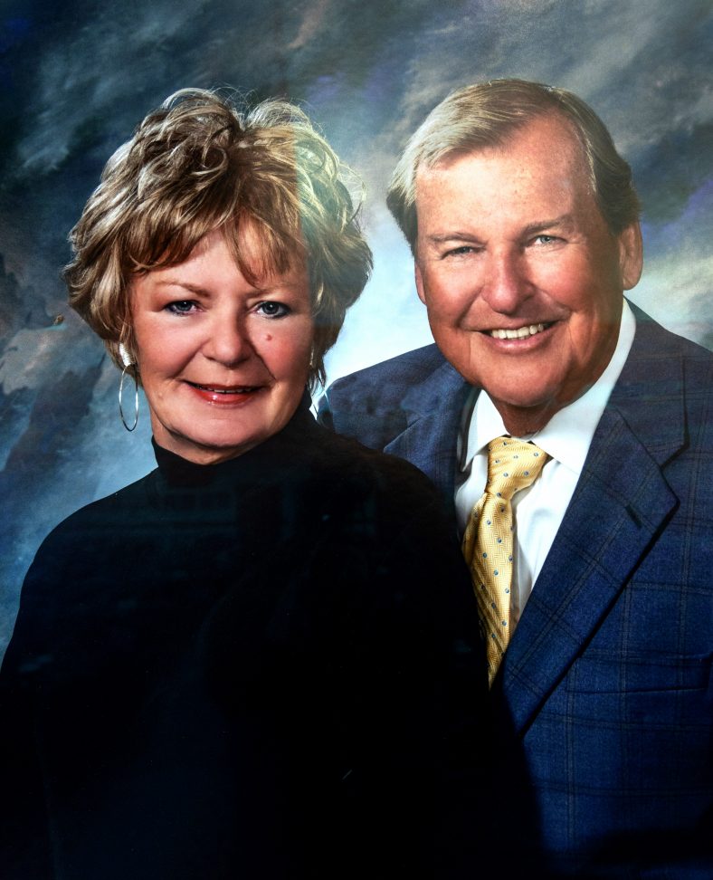 Portrait of Ben Walkingstick and his wife Bonnie.