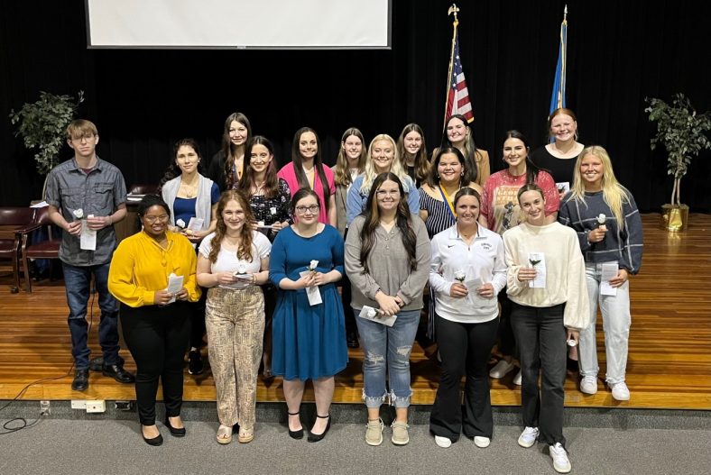 Twelve SSC students were inducted into the Phi Theta Kappa Honor Society on March 22.