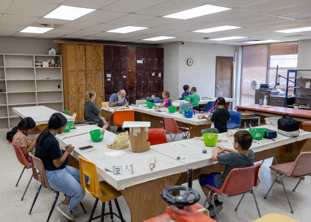 The College offered instruction provided by faculty, staff and local area educators that have expertise in their field. June camps included: ceramics (pictured) art and screen-printing, Lego and the culinary arts.