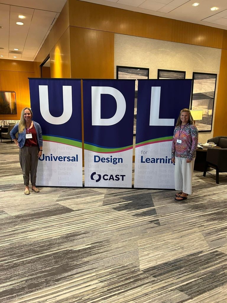 Seminole State College STEM Division Chair and Associate Professor of Mathematics Emily Carpenter (left) and Assistant Professor of STEM Melissa Bryant (right) attended the ninth annual CAST UDL Symposium from July 31 to Aug. 1 in Denver, Colorado. UDL, or Universal Design for Learning, is a framework for addressing the educational needs of diverse and variable learners. The goal of UDL is to eliminate inequities in education. Carpenter and Bryant’s attendance and professional development at the event was made possible through the SSC Native American Serving Non-Tribal Institution (NASNTI) federal grant program.