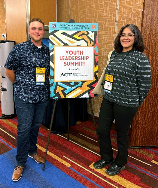SSC GEAR UP students Benjamin Foster (left) and Mandy Primeaux (right) attended the Youth Leadership Summit in San Fransisco, California, from July 16-19.