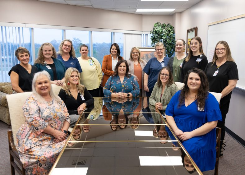 Newly appointed Seminole State College Nursing Director Dr. Misty Gray (seated center) hosted area nursing professional for a meeting with the college’s nursing faculty last week. Seated left to right are faculty members: Ann Benson, Jessica Shelburne, Gray, Damaila Lester and Miranda Stewart. Advisory Board members (standing left to right) are: Dr. Darcy Duncan, Holly Kirkland, Alma Raegan, Brandi Ray, Ashley Fichtner, Cathy Broome, Molley Delaney, Megan Moore, Christa Williams and Rhonda Dalluge.