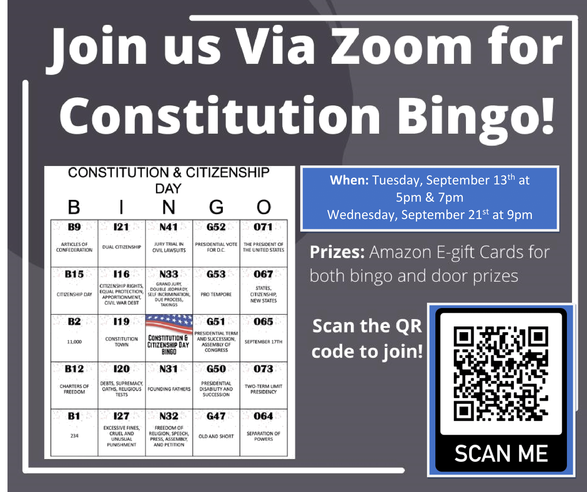 Constitution Bingo