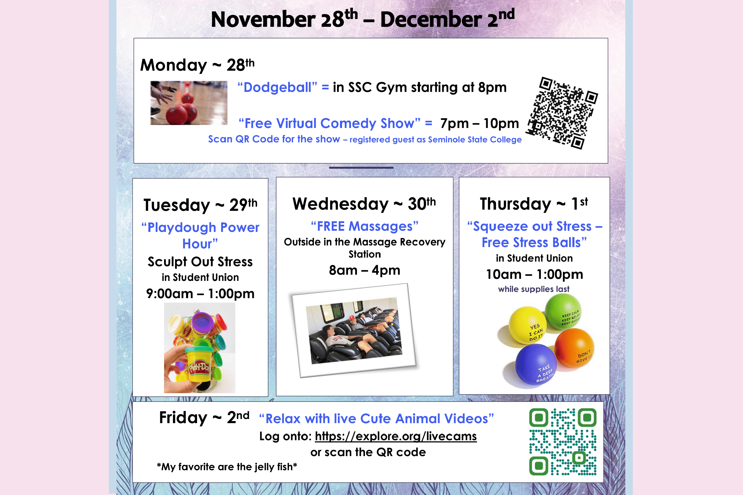 De-Stressor Week Free Stress Balls
