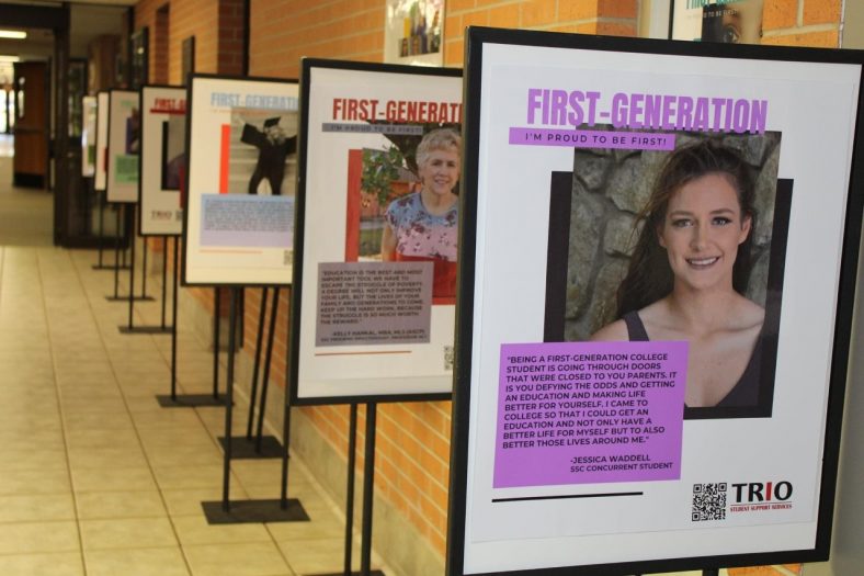 Display of first generation students.