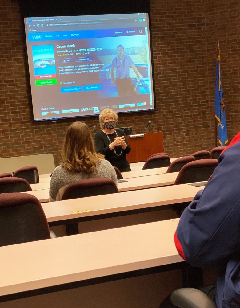 Seminole State College President Lana Reynolds speaks to PLC members