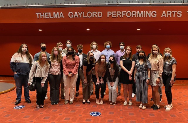 Members of the Seminole State College President’s Leadership Class attended the OKC Philharmonic Pops Series presentation of “The Music of Queen” April 2 at the Civic Center Music Hall in Oklahoma City. With a reduced number of symphonic performers and an audience of one-tenth of the Civic Center’s capacity, the students were able to experience the musical performance – combining classical and rock – in a socially-distanced setting.
