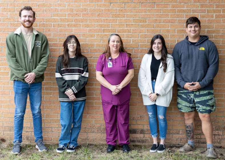 Pictured are SSC’s October students of the month (pictured left to right): Spencer Sturgill, Georgia Ledford, Angela Copley, Allison Bray and Mark Ellis.