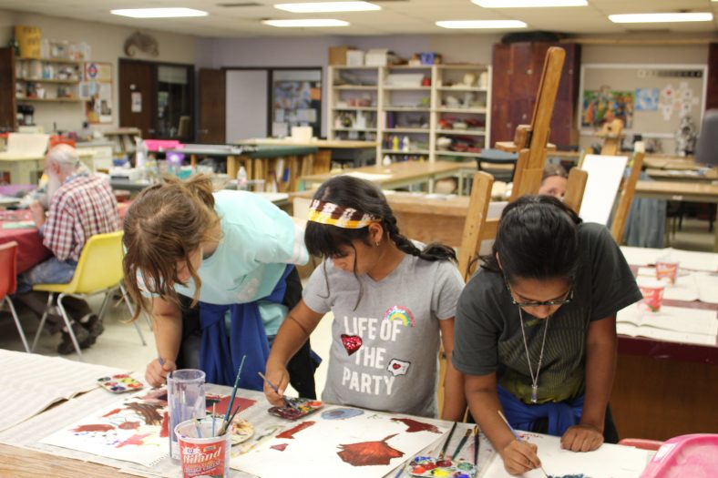 Area students work on art projects during the Picasso Painting Camp. This year’s Kids on Campus summer camps will launch June 13 [File Photo, June 10, 2019].