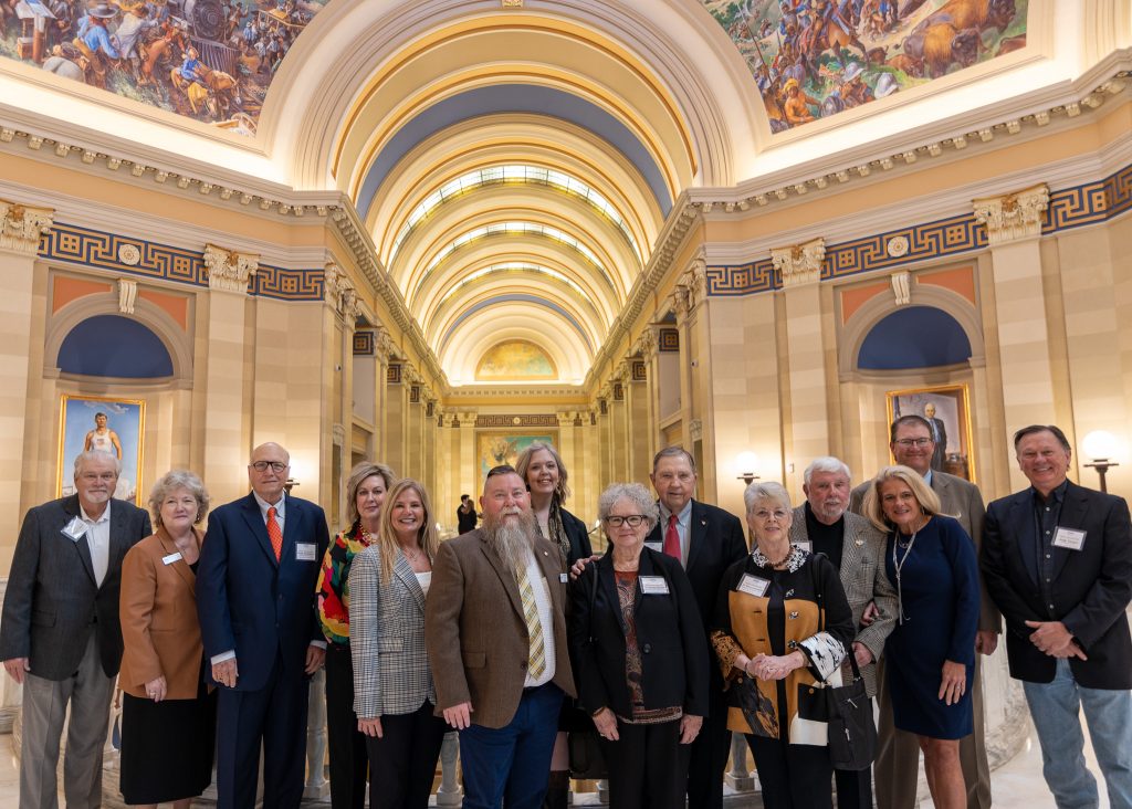 Pictured left to right are: Larry Smith, Lana Reynolds, Doug Humphreys, Kim Hyden, Robyn Ready, Dr. Bill Knowles, Melanie Rinehart, Dr. Donna Hardin, Jim Hardin, Dr. Rebecca Kennedy, Harrel Kenedy, Karel Brewster, and Andy Tucker.