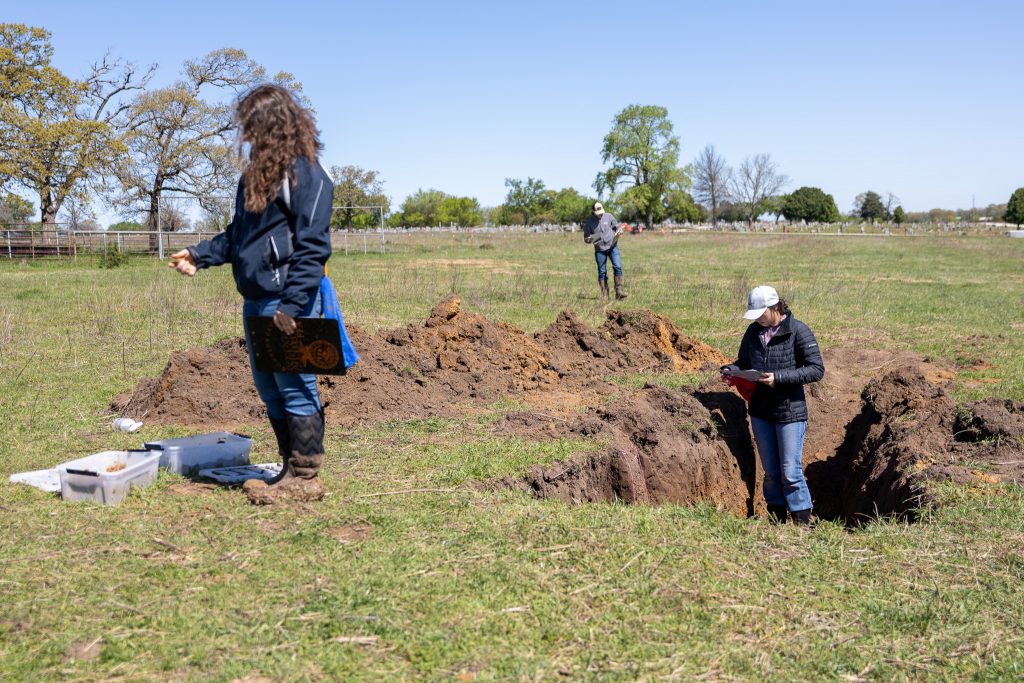 Pictured are Competitors evaluating soil and water during the SSC FFA Interscholastic Contest.