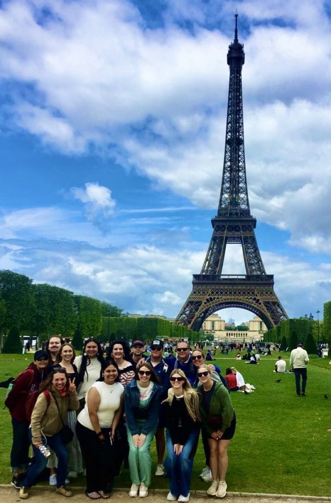 In this photo, Participants of Seminole State College’s 2025 Global Studies trip pose in front of Big Ben and the Houses of Parliament during their visit to England and France.