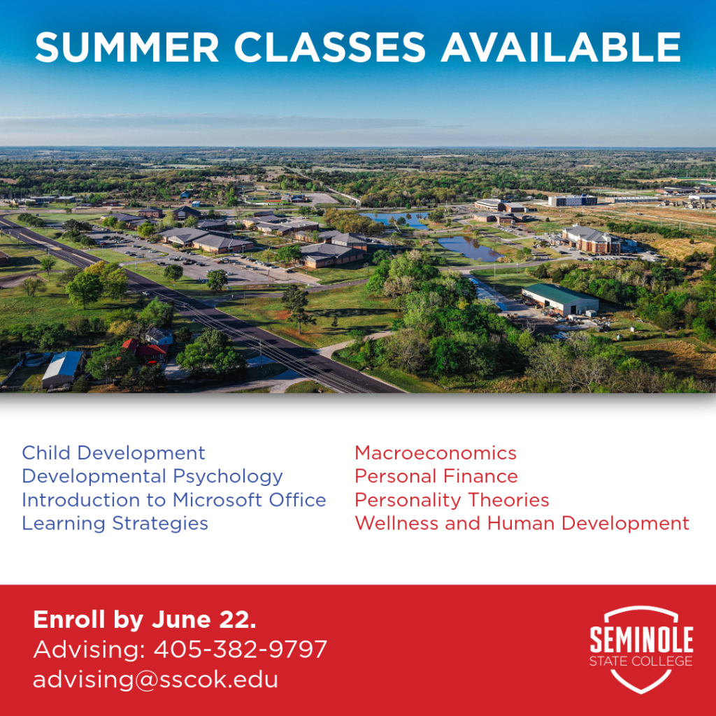 graphic listing the summer classes available.