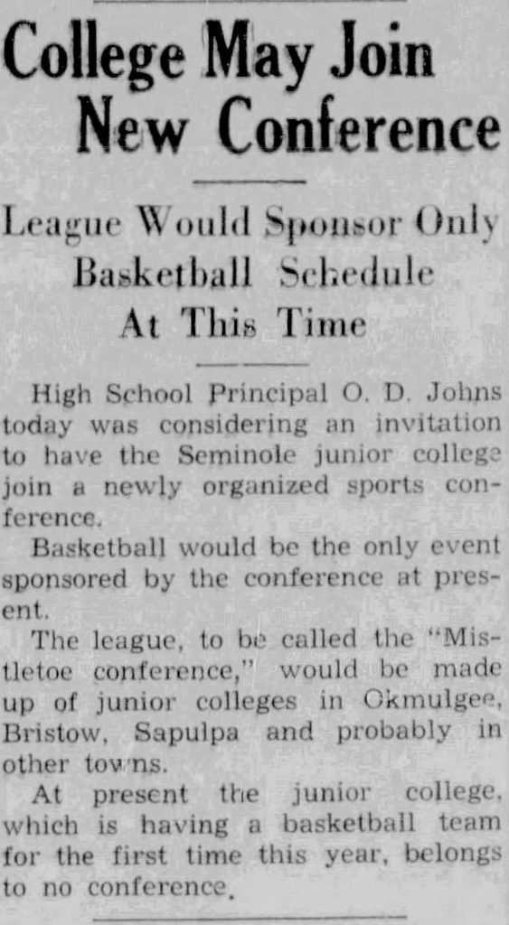 Seminole Producer Article - Dec. 2, 1935