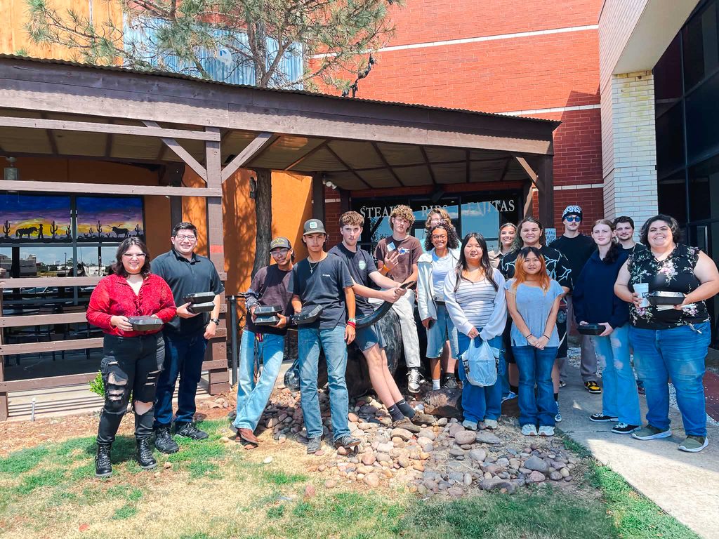 In this photo, Seminole State College students participating in the College’s TRIO programs pose for a group photo while attending a recent college and career fair hosted by the Citizen Potawatomi Nation at the Grand Casino Event Center in Shawnee.