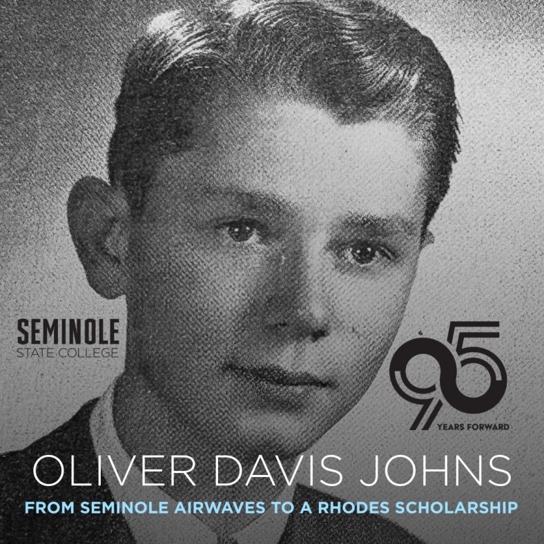 1951 High School Portrait of Oliver Davis Johns